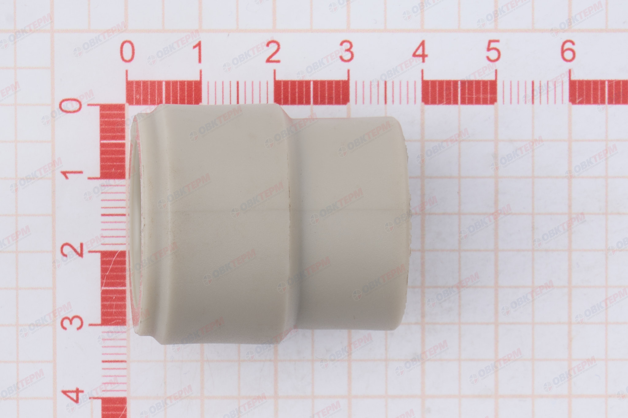 Муфта переход.  ВН  32*20   СЕРАЯ PP-R   (RTP)    (270/45) - миниатюра №6