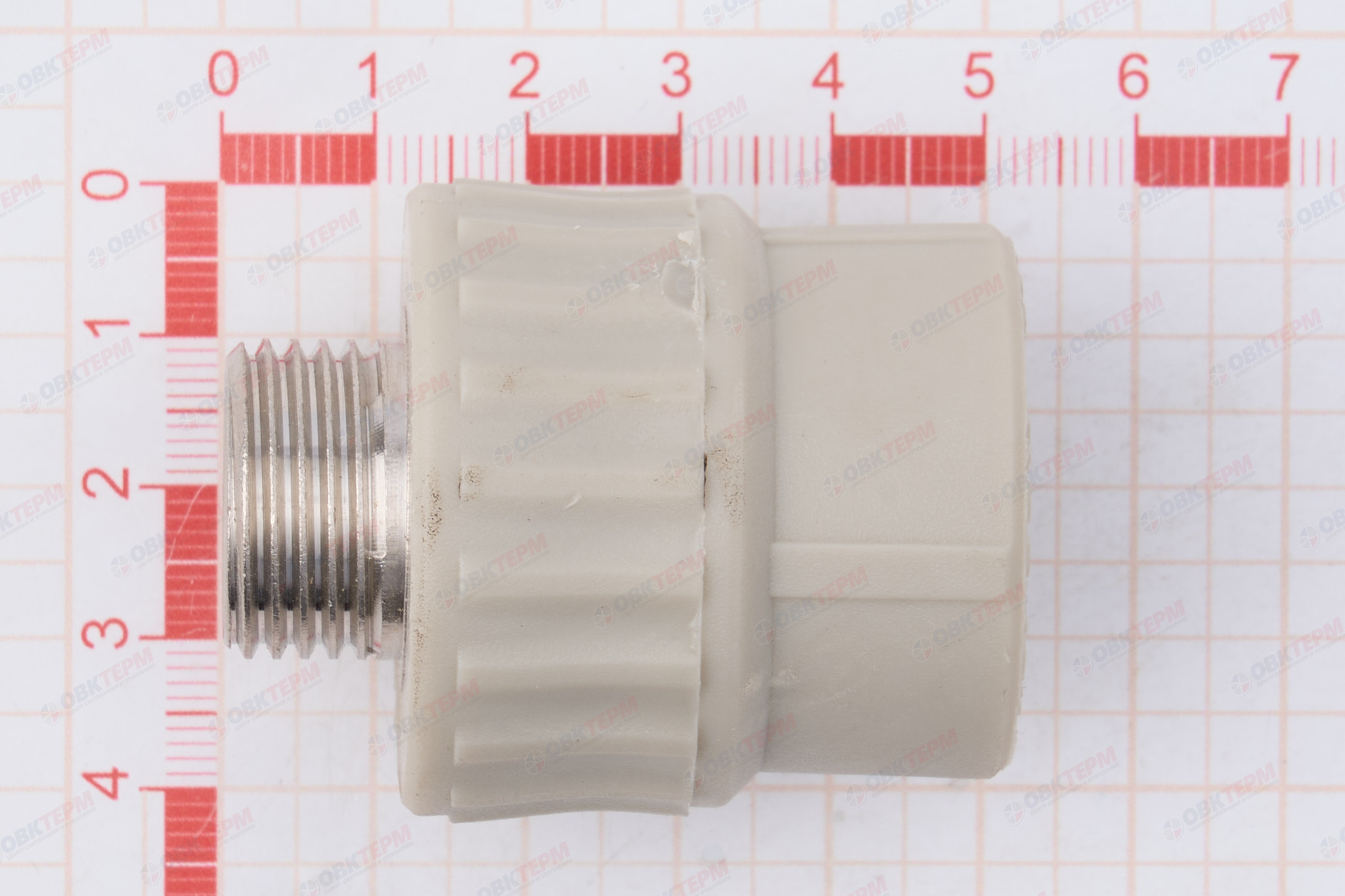 МРН  25 * 1/2"         (PP-R СЕРЫЙ  РОССИЯ)                                    (180/20) - миниатюра №6