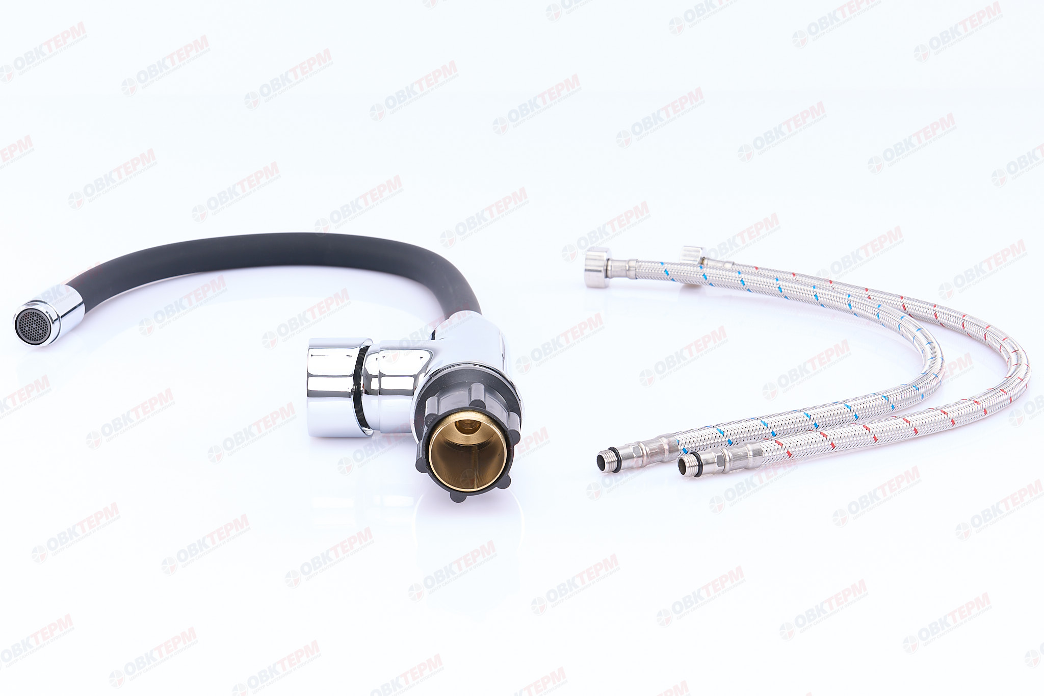 Смеситель д/кухни REFLECTOR ZERIX FADE-011 (LR4898-2) (черный) (10 шт/ящ) - Изображение №5