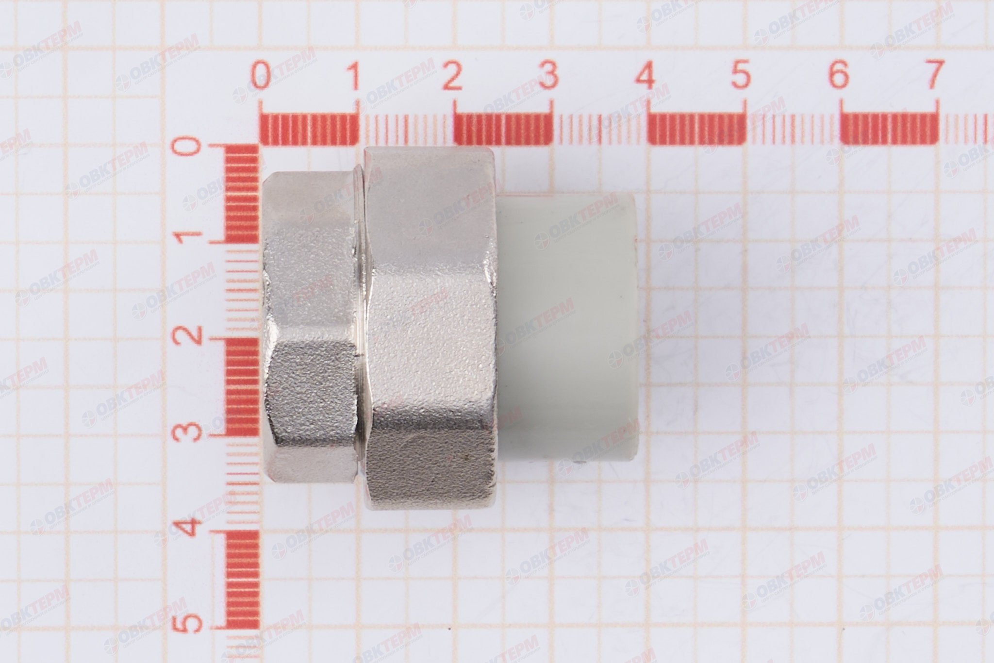 Разборное соединение   20 * 3/4" в   СЕРОЕ   (PRO AQUA)    (70/10) - миниатюра №6