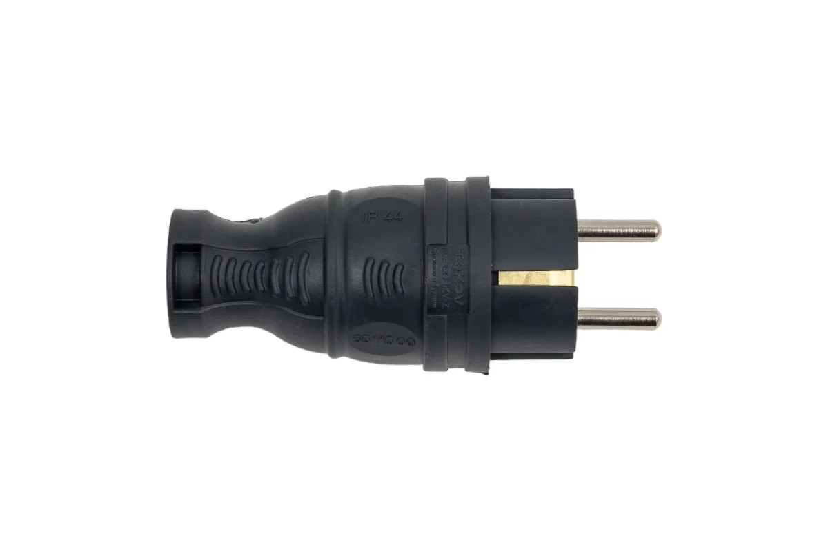 Вилка прямая 16А с заземл. каучук TOKOV ELECTRIC TKE-C05-KV-Z - Изображение №4