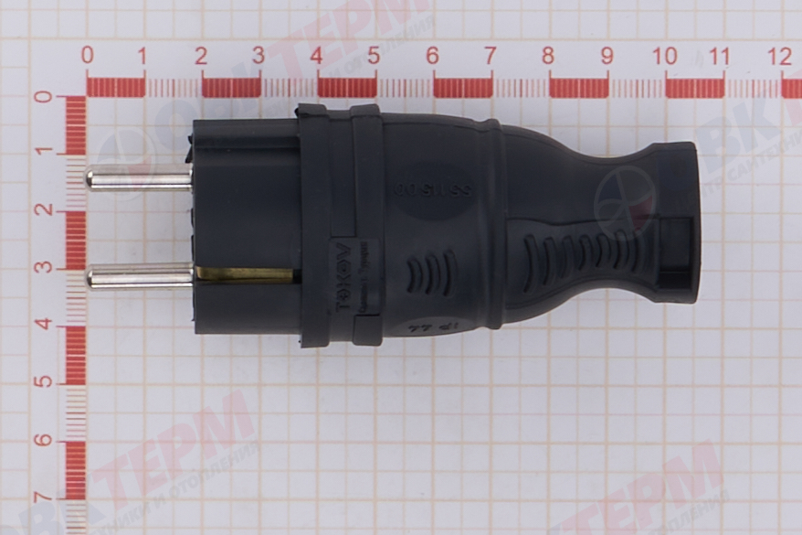 Вилка прямая 16А с заземл. каучук TOKOV ELECTRIC TKE-C05-KV-Z - миниатюра №7