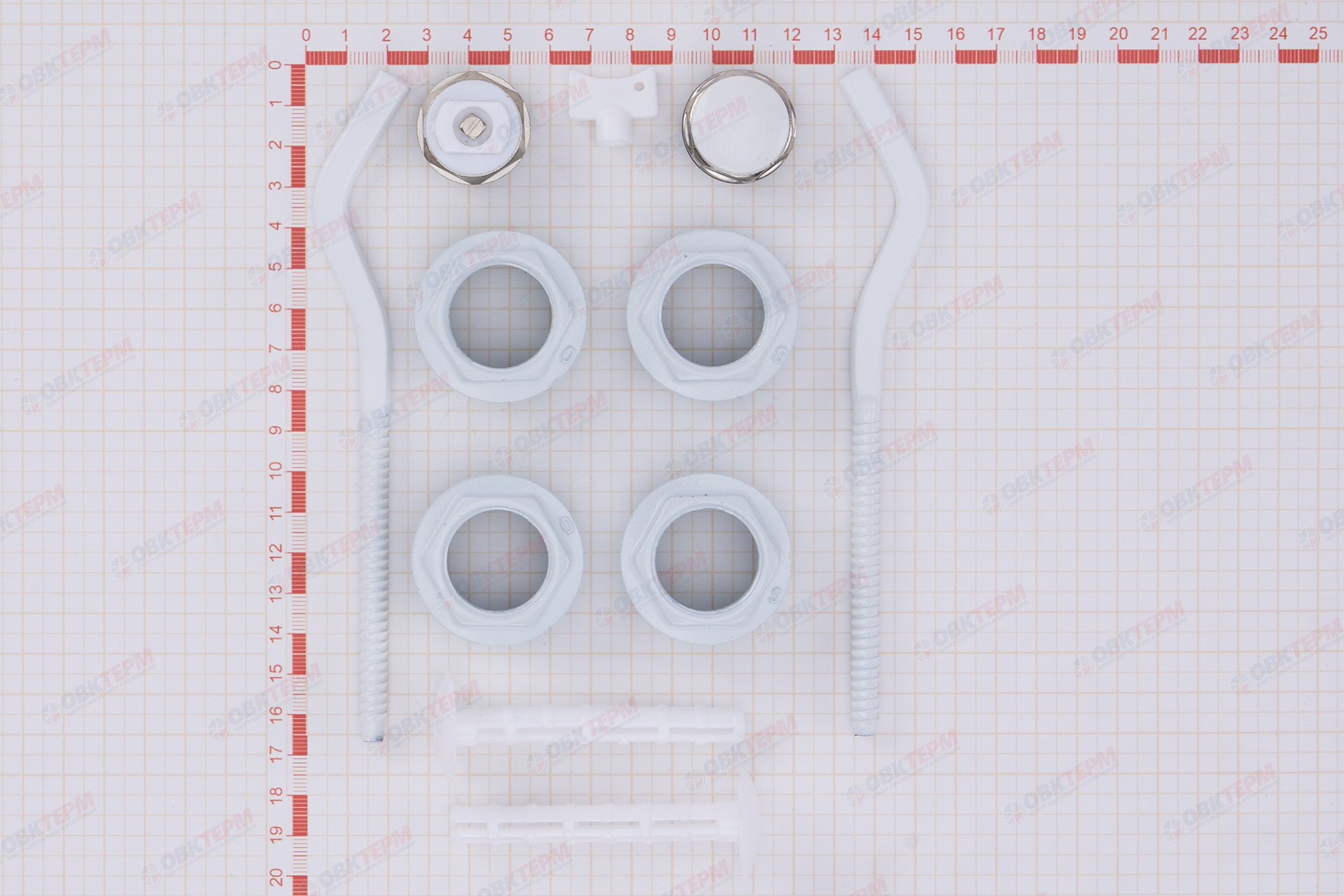 Комплект радиаторный 3/4 с 2-мя  креплениями TIM (20 шт) - Изображение №5