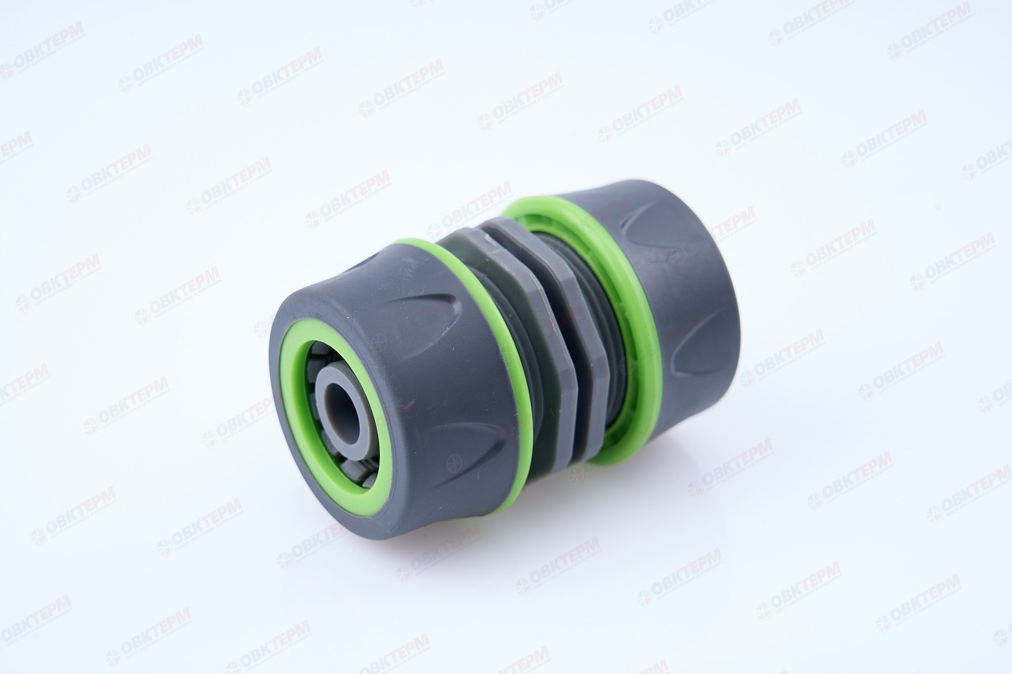 Муфта для шланга ремонтная,  1/2" (ABS+TPR, блистер) (240/24 шт)  PLAMIX/CRAB PRO PL-4513 - Изображение №1