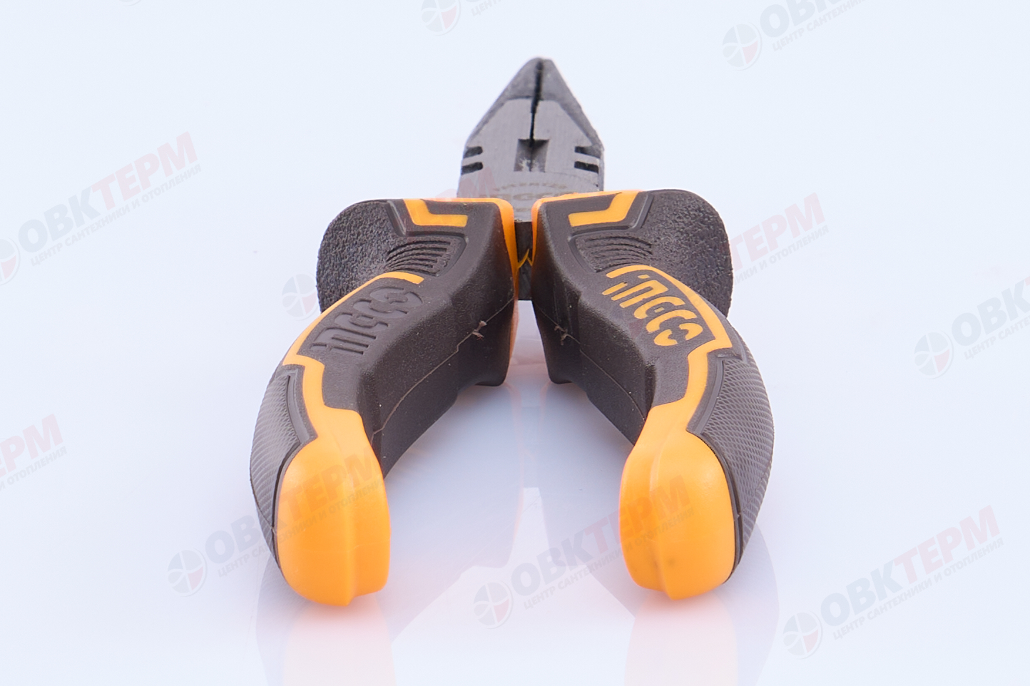 Длинногубцы 160 мм с двухкомпонентной ручкой INGCO - Изображение №5