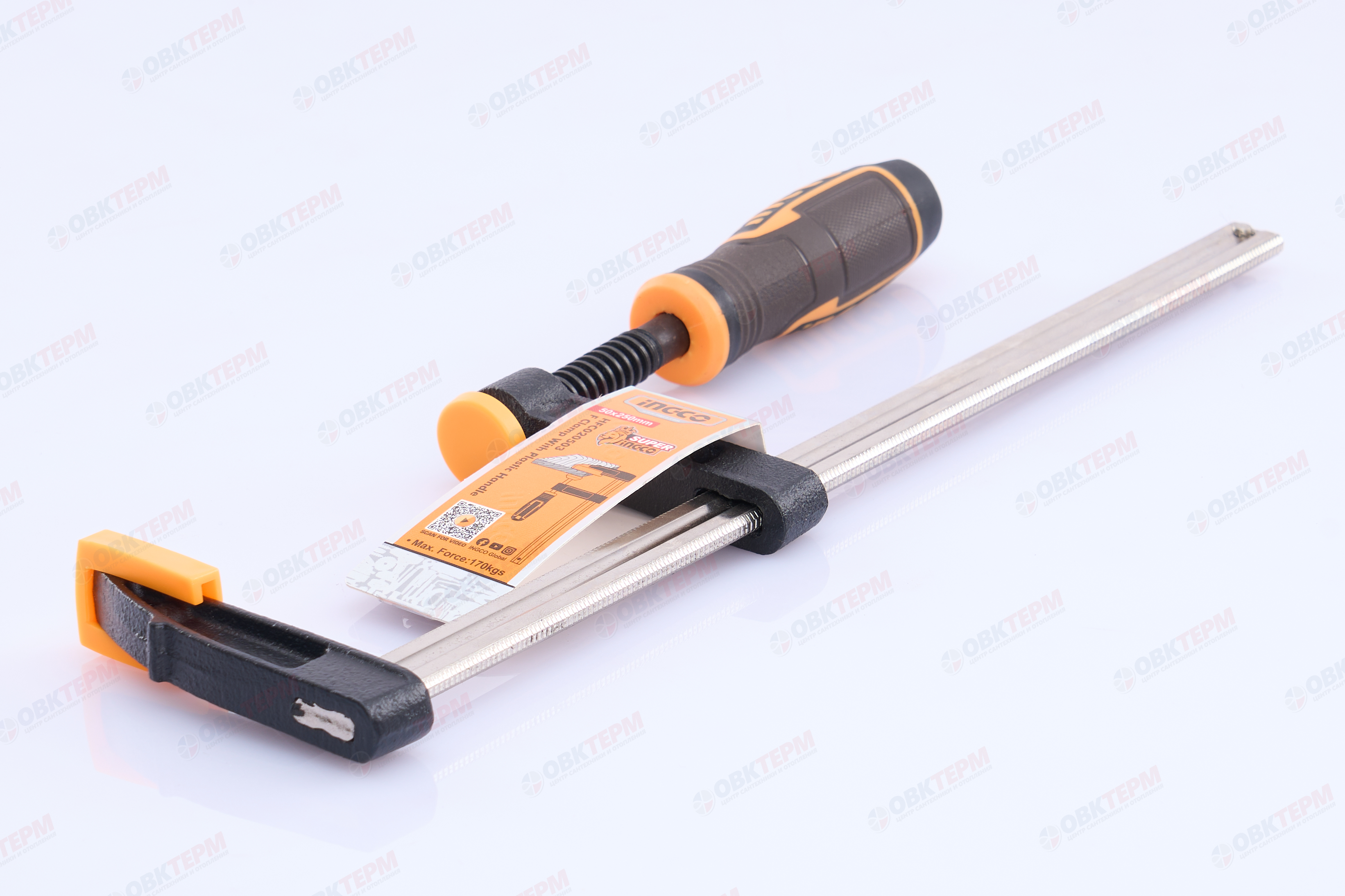 Струбцина F-образная 50Х250мм INGCO HFC020503 INDUSTRIAL - Изображение №2