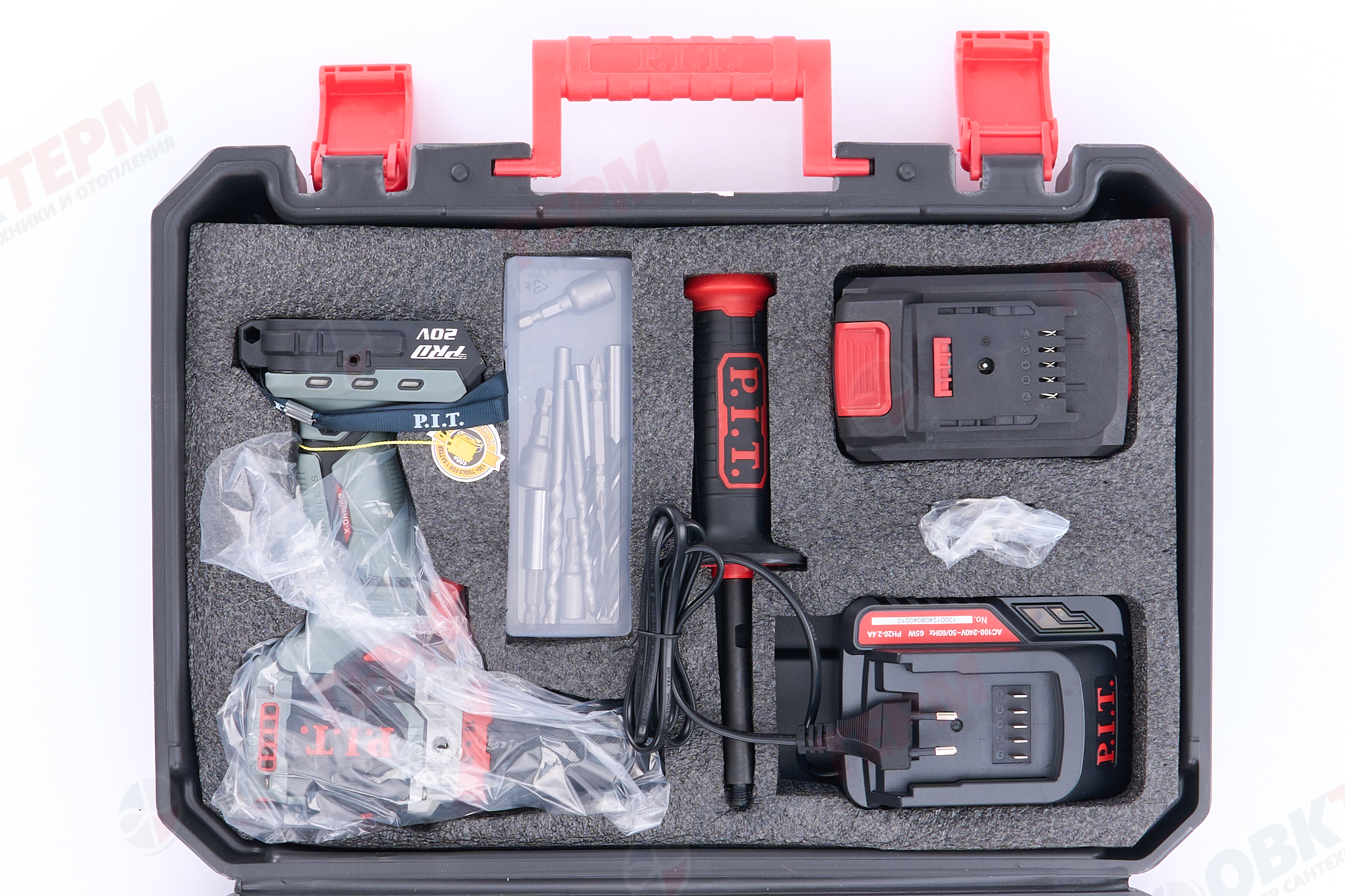 Шуруповерт ударный Б/Щ P.I.T. OnePower X-DRIVER PSB20H-13D/3 (20В, 75Нм, 13мм, 1 АКБ*4Ач, ЗУ) - миниатюра №19