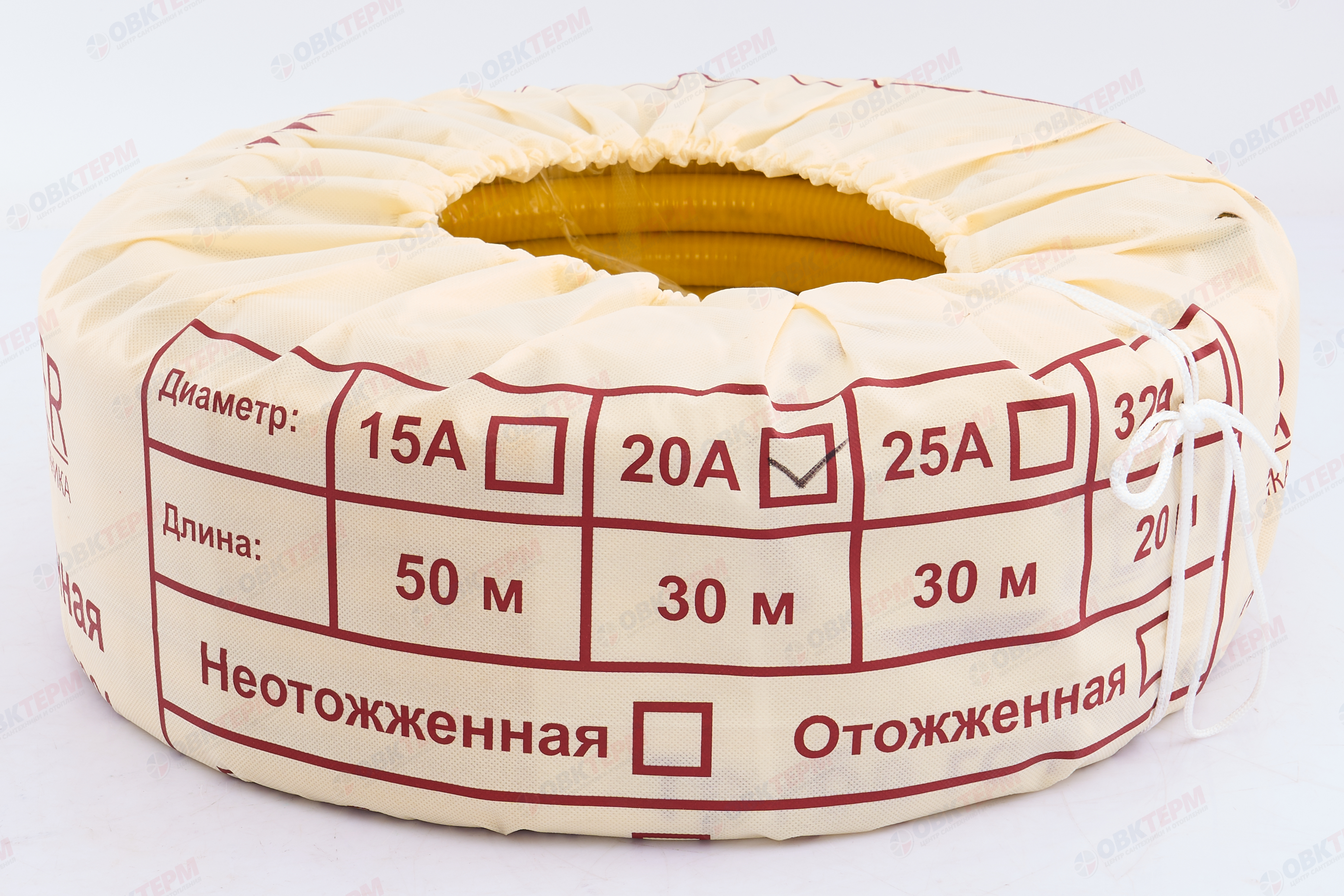 Труба гофрированная из нерж. стали отожженная в оболочке 20А TIM   (30м) - Изображение №4