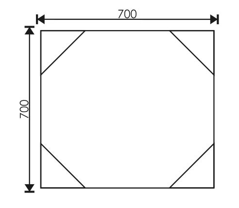 Зеркало EvaGold 70 "Pamela" белый - миниатюра №2