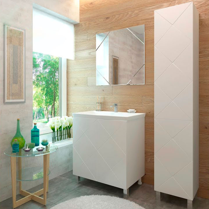 Зеркало EvaGold 70 "Pamela" белый - миниатюра №3