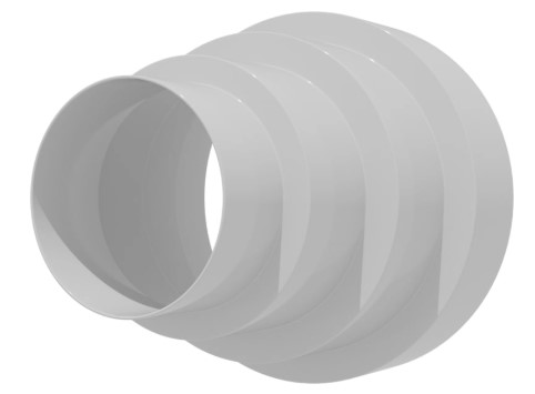 Соединитель воздуховодов (редуктор) круглый ПУ d80-150 Эра - Изображение №2