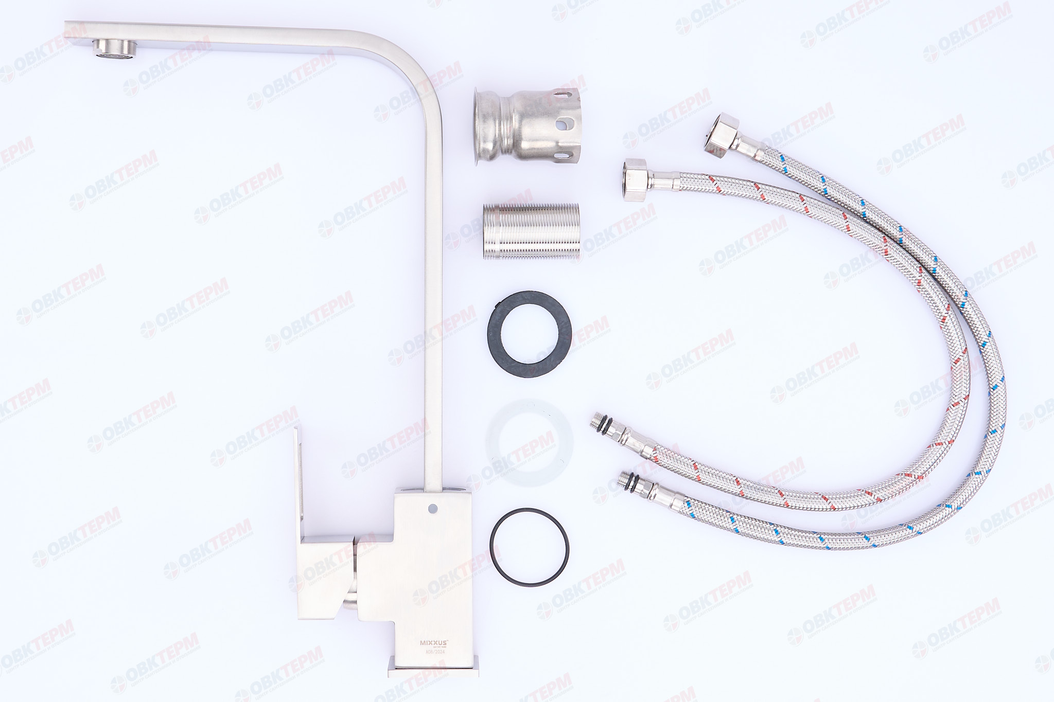 Смеситель д/кухни нерж/сталь MIXXUS FIT-011 (10 шт/ящ) - миниатюра №3