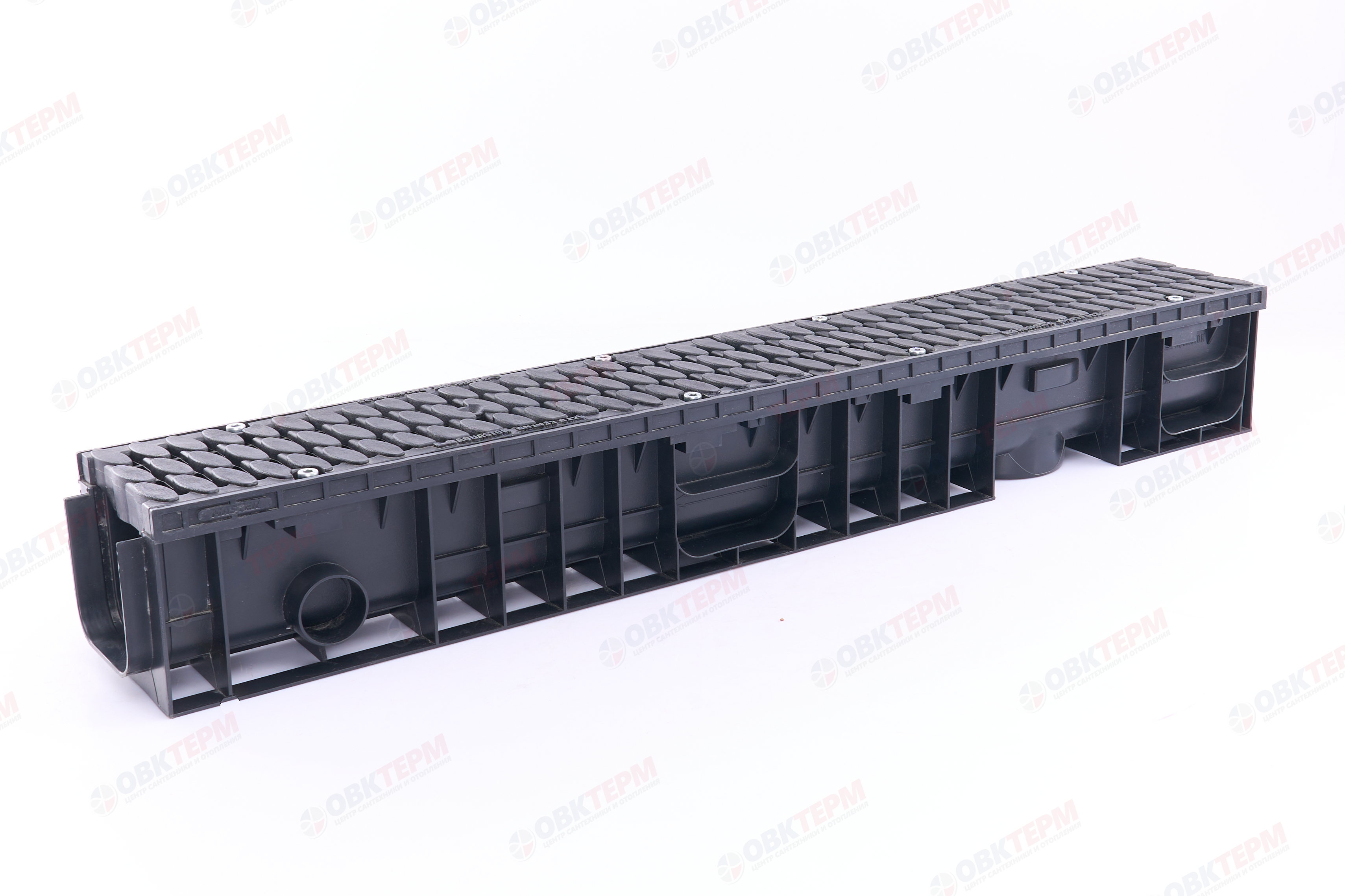 Лоток водоотводный пластиковый ЛВП Master 100 H135 (B125) - Изображение №2