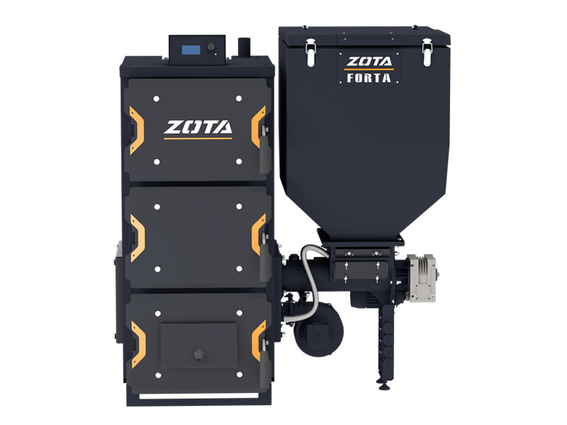 Котел угольный автоматический "Forta" 20 кВт (Plum) Ø120, max 3 bar  ZOTA - Изображение №3