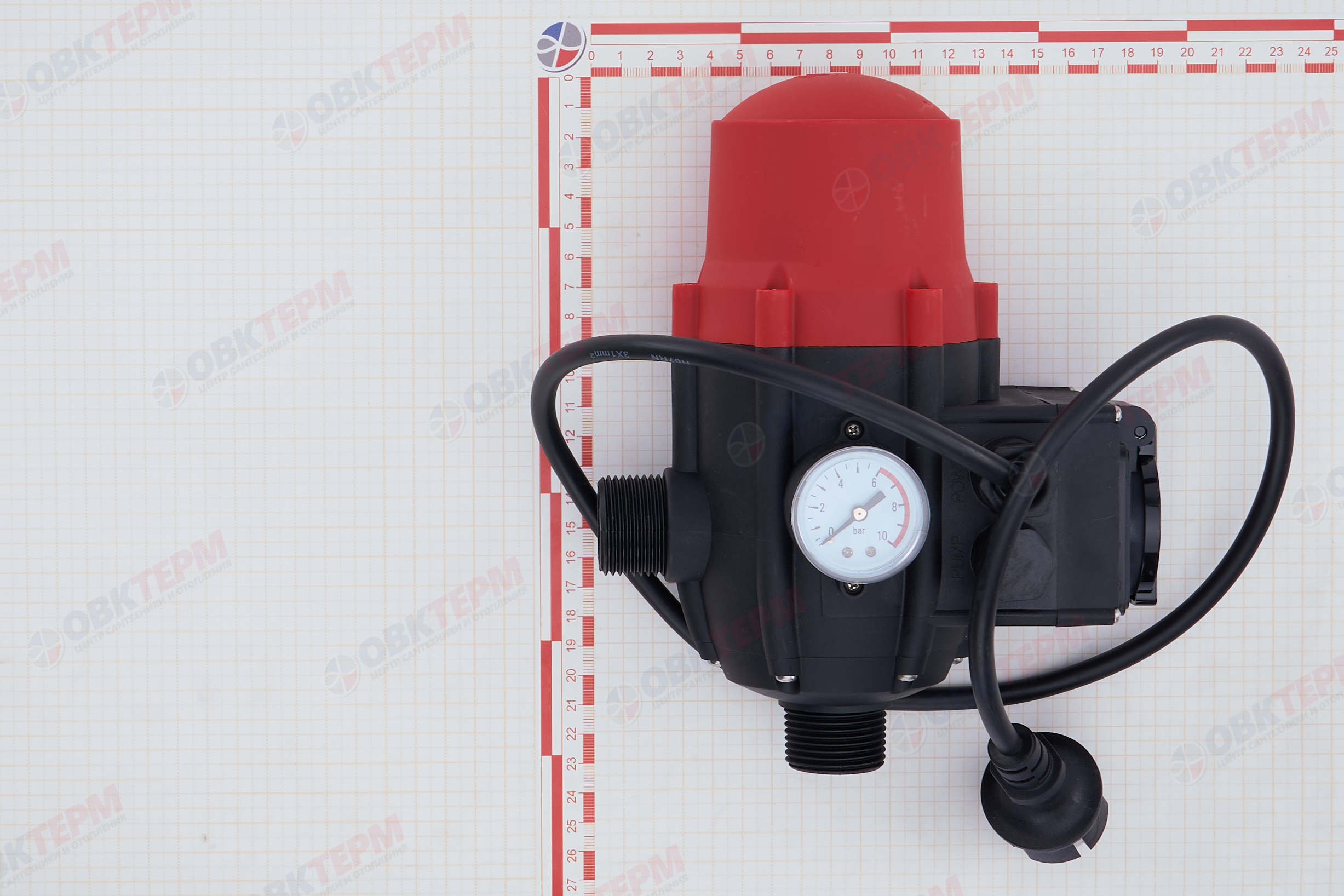 Реле давления электронное PS-01A3 TIM (бок выход, с проводом и вилкой) - миниатюра №6