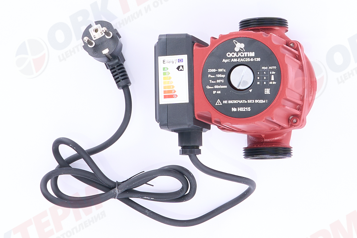 Насос циркуляционный  AM-EAC 25/6-130  TIM  с частотным регулятором  ECO - Изображение №2