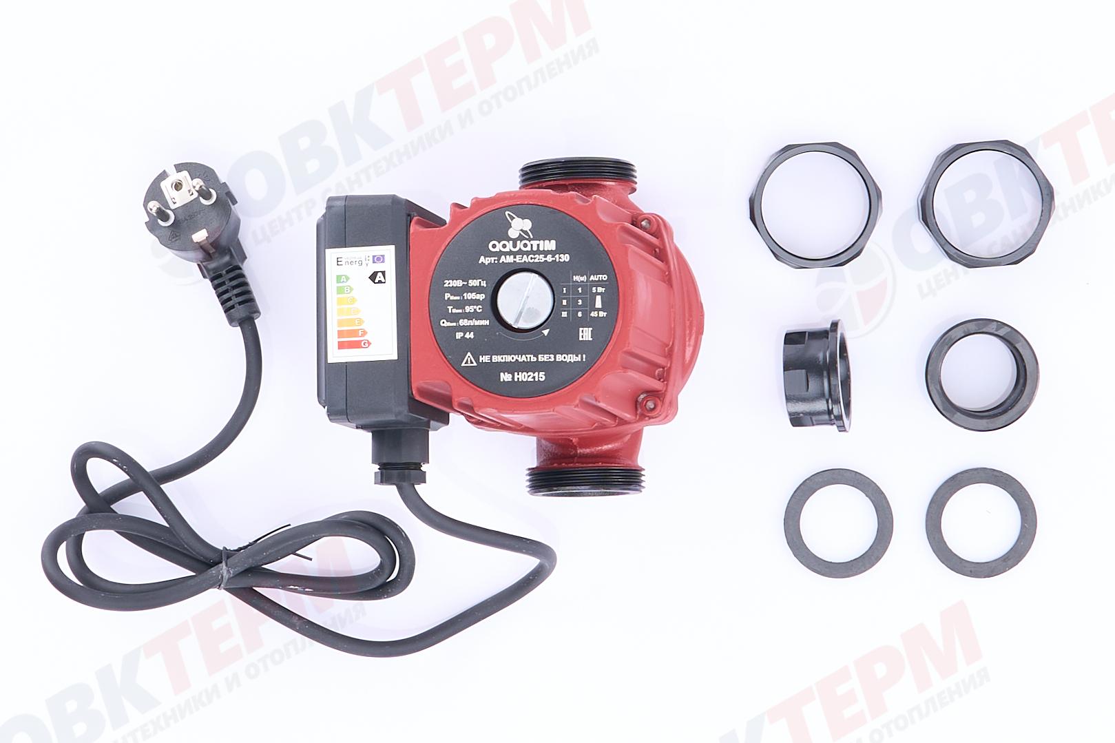 Насос циркуляционный  AM-EAC 25/6-130  TIM  с частотным регулятором  ECO - Изображение №3