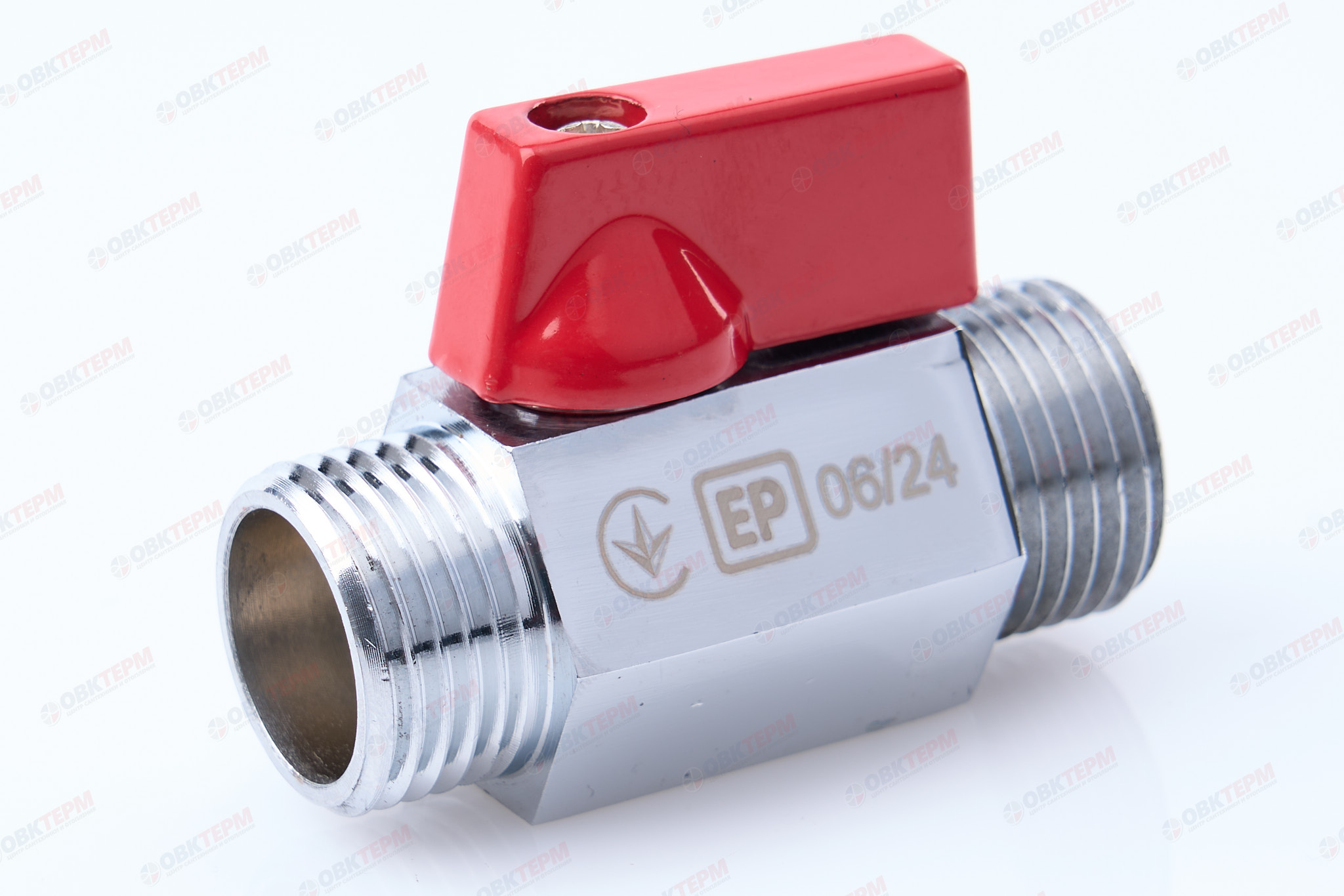 Кран шаровый   мини  EUROPRODUCT      1/2"   НН (200шт) - Изображение №1