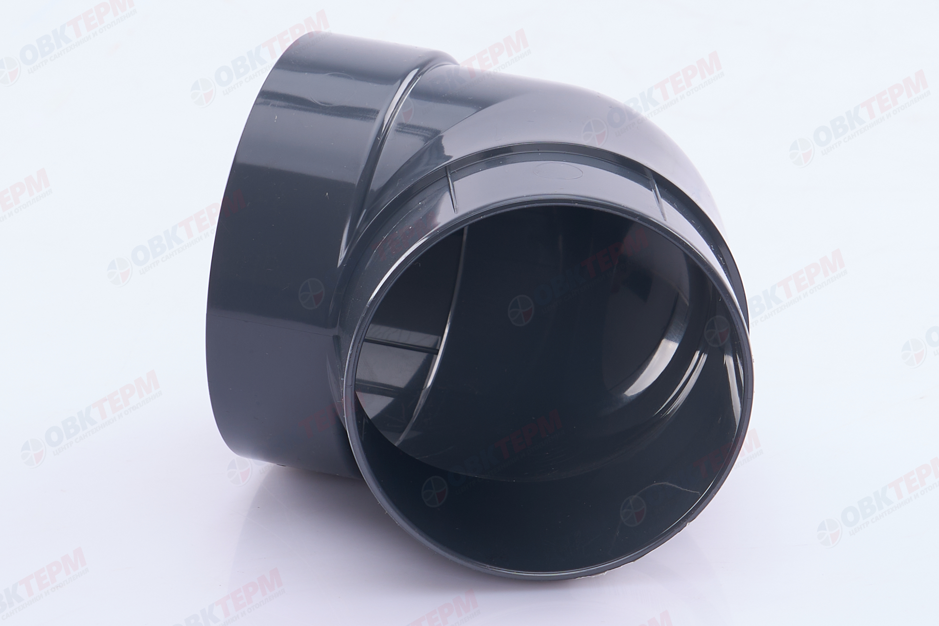 Колено трубы 67 град. ПВХ Grand Line графит (RAL 7024) (уп. 36шт) - миниатюра №6