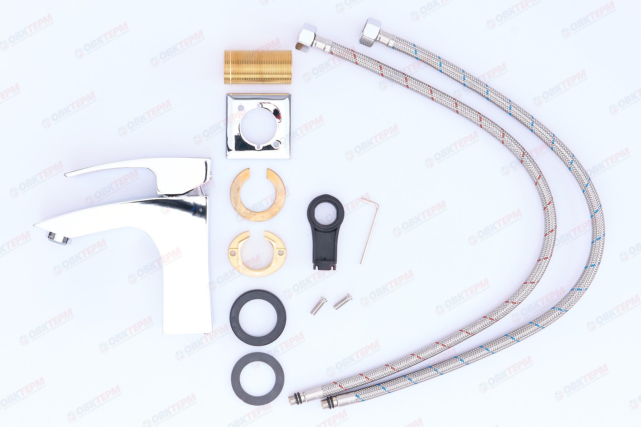 Смеситель д/умывальника KOER KB-11007-01 ВЫСОКИЙ  (Цвет хром) (8шт/ящ) - Изображение №4