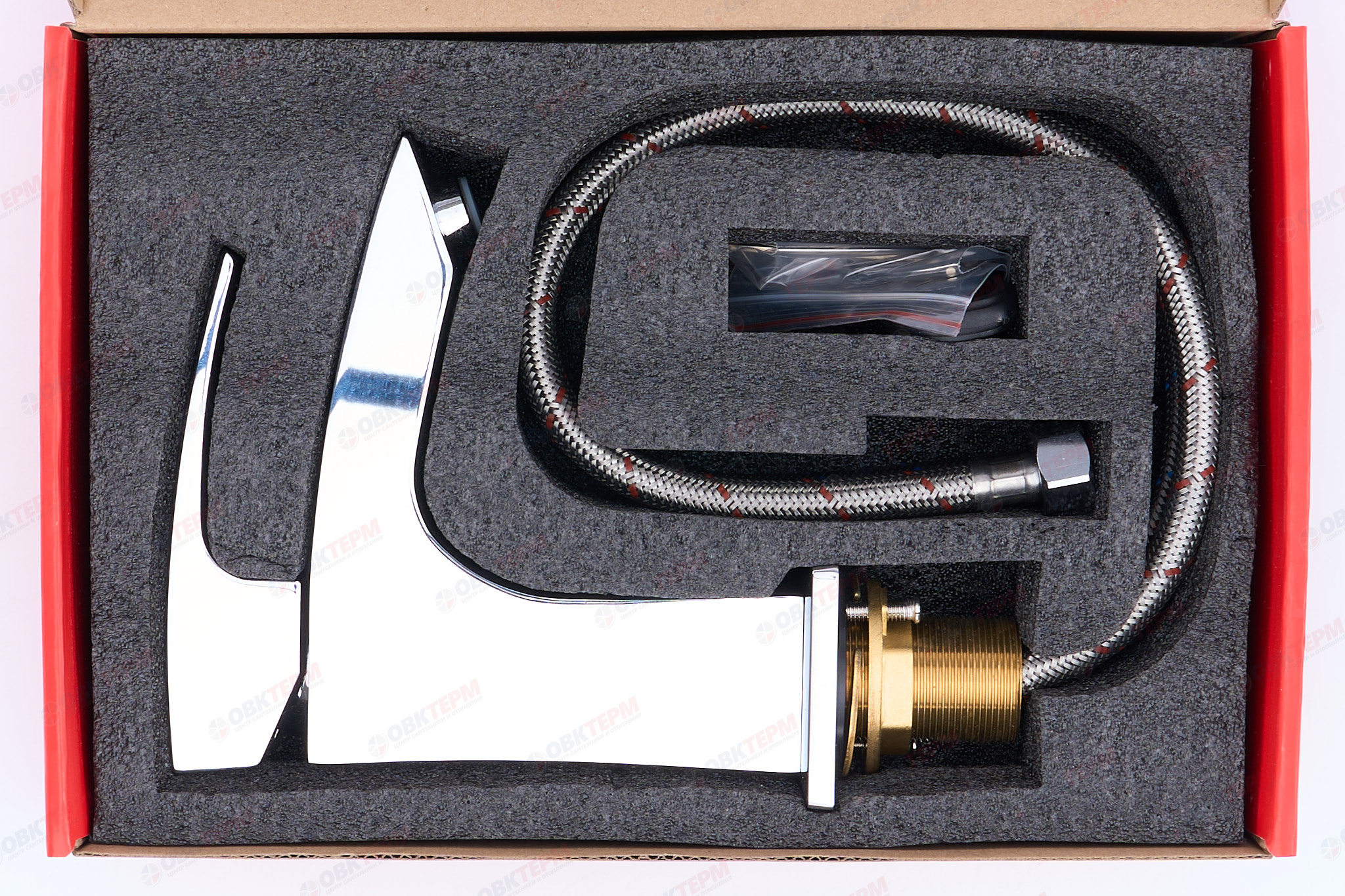 Смеситель д/умывальника KOER KB-11007-01 ВЫСОКИЙ  (Цвет хром) (8шт/ящ) - миниатюра №6