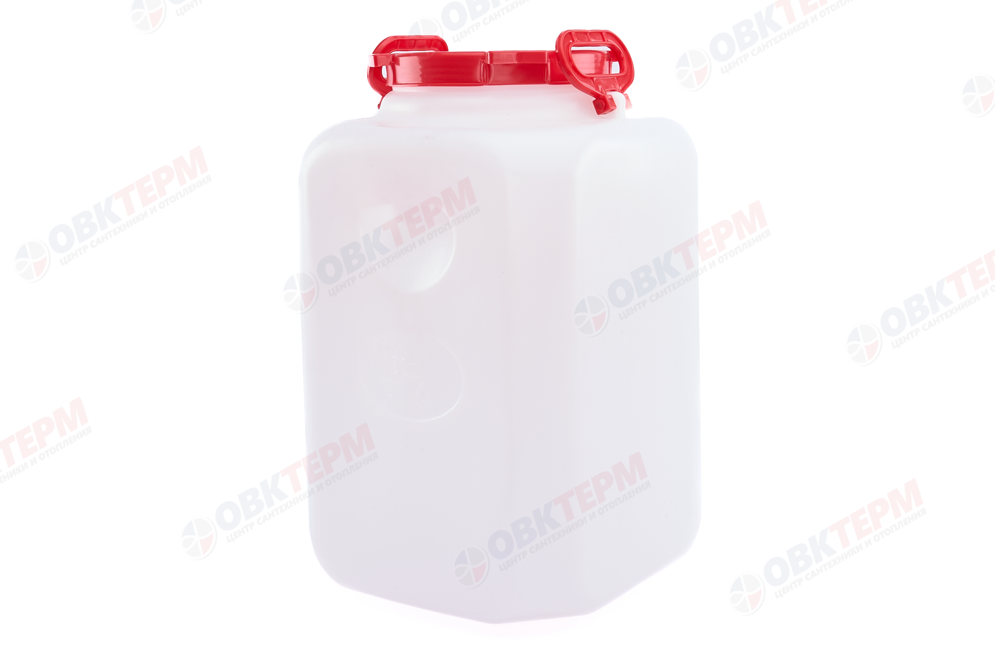 Бидон  РАДИАН пластик.  квадратная 50л. белая 350х350х550мм - Изображение №1