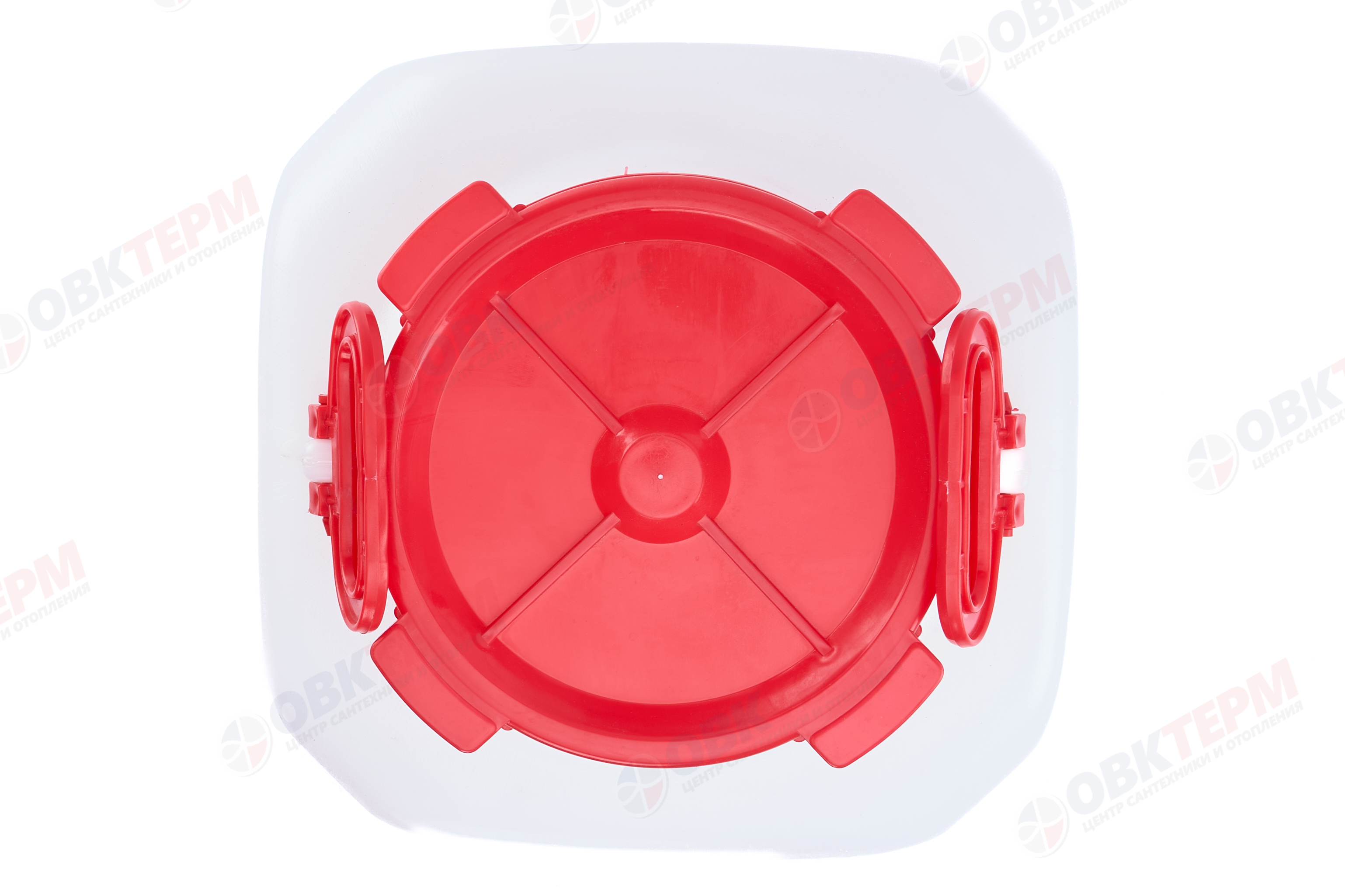 Бидон  РАДИАН пластик.  квадратная 50л. белая 350х350х550мм - Изображение №3