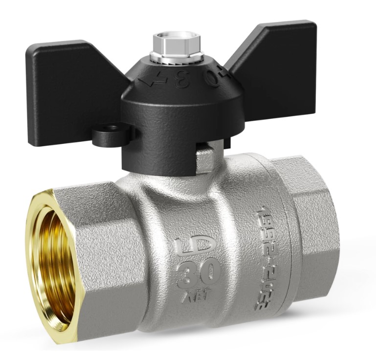 Кран шаровой     LD Pride      3/4"   ВВ   бабочка   (22 шт) - Изображение №1