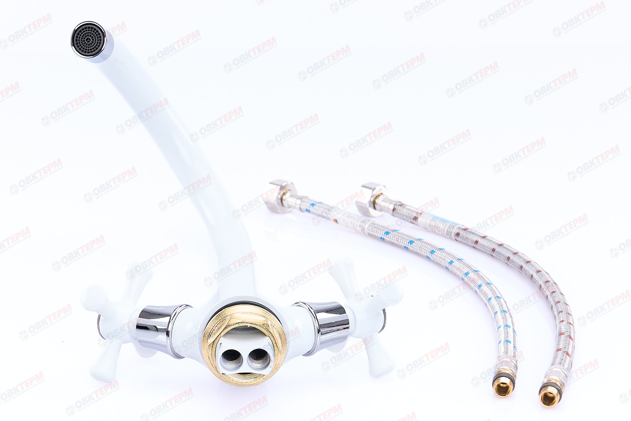 Смеситель д/кухни буксовый MIXXUS OMEGA 275  (WHITE)   ГАЙКА  (10 шт/ящ) - Изображение №3