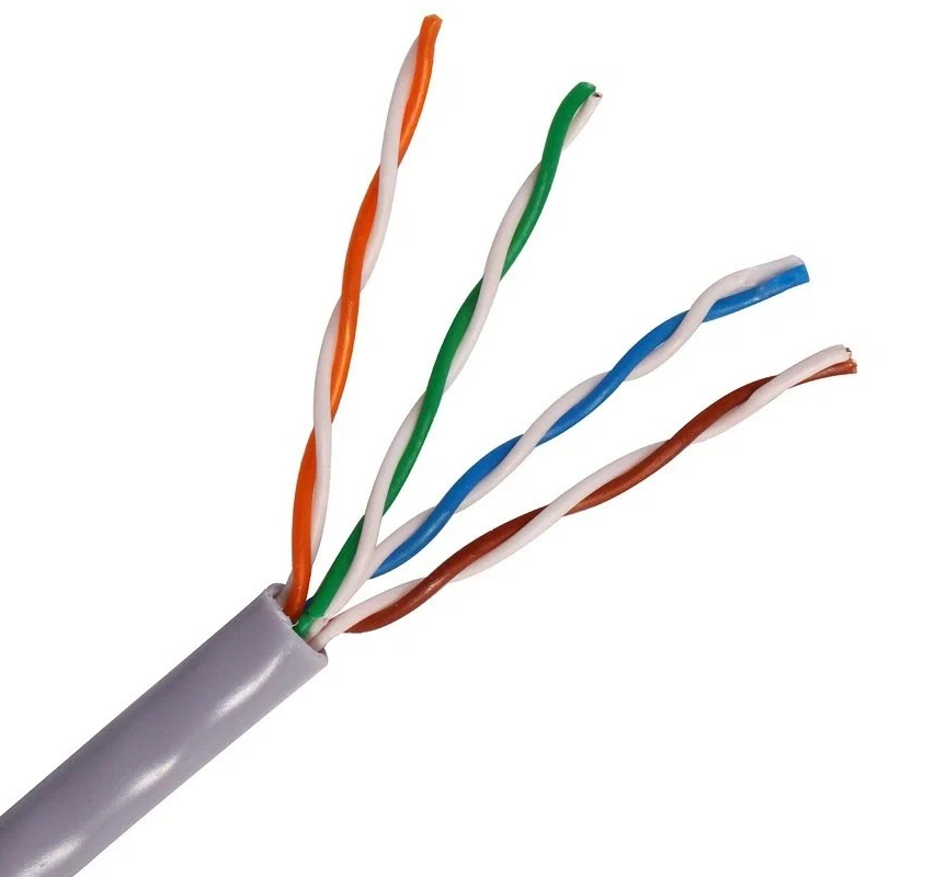 Кабель сетевой FTP 4x2x24 AWG CU CAT5e PVC LEEK (бухты 305м) - Изображение №1