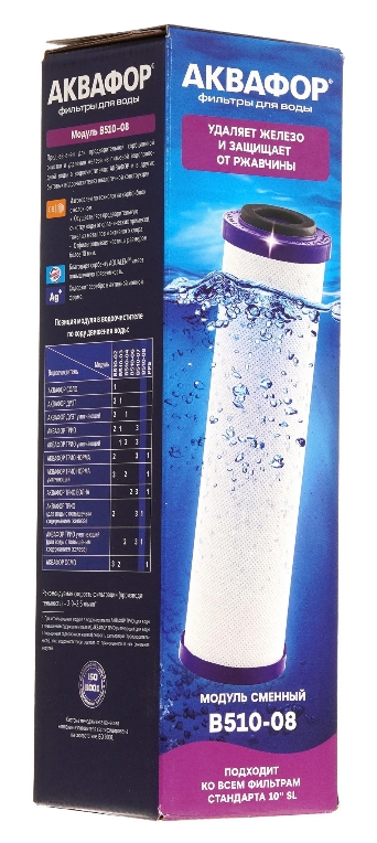Аквафор     Картридж  10"SlimLine  В510-08  (железо) - Изображение №4