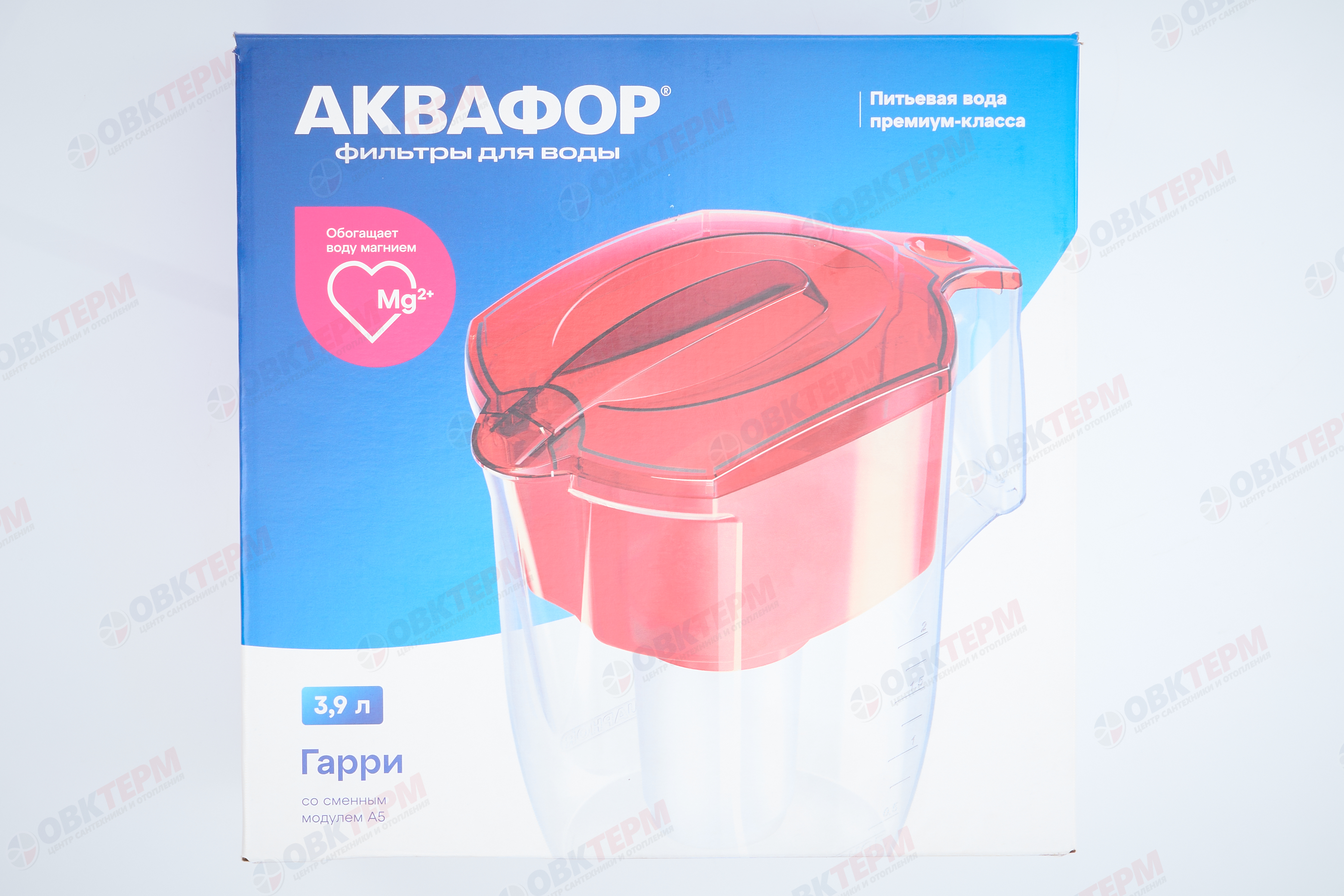 Аквафор     Кувшин Гарри  3,9л красный - миниатюра №9