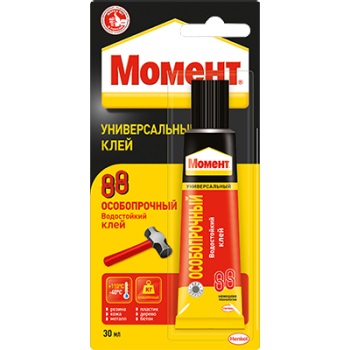 Клей 88 Особопрочный Универсальный 30 мл на блистере (25шт/уп) Момент - Изображение №1