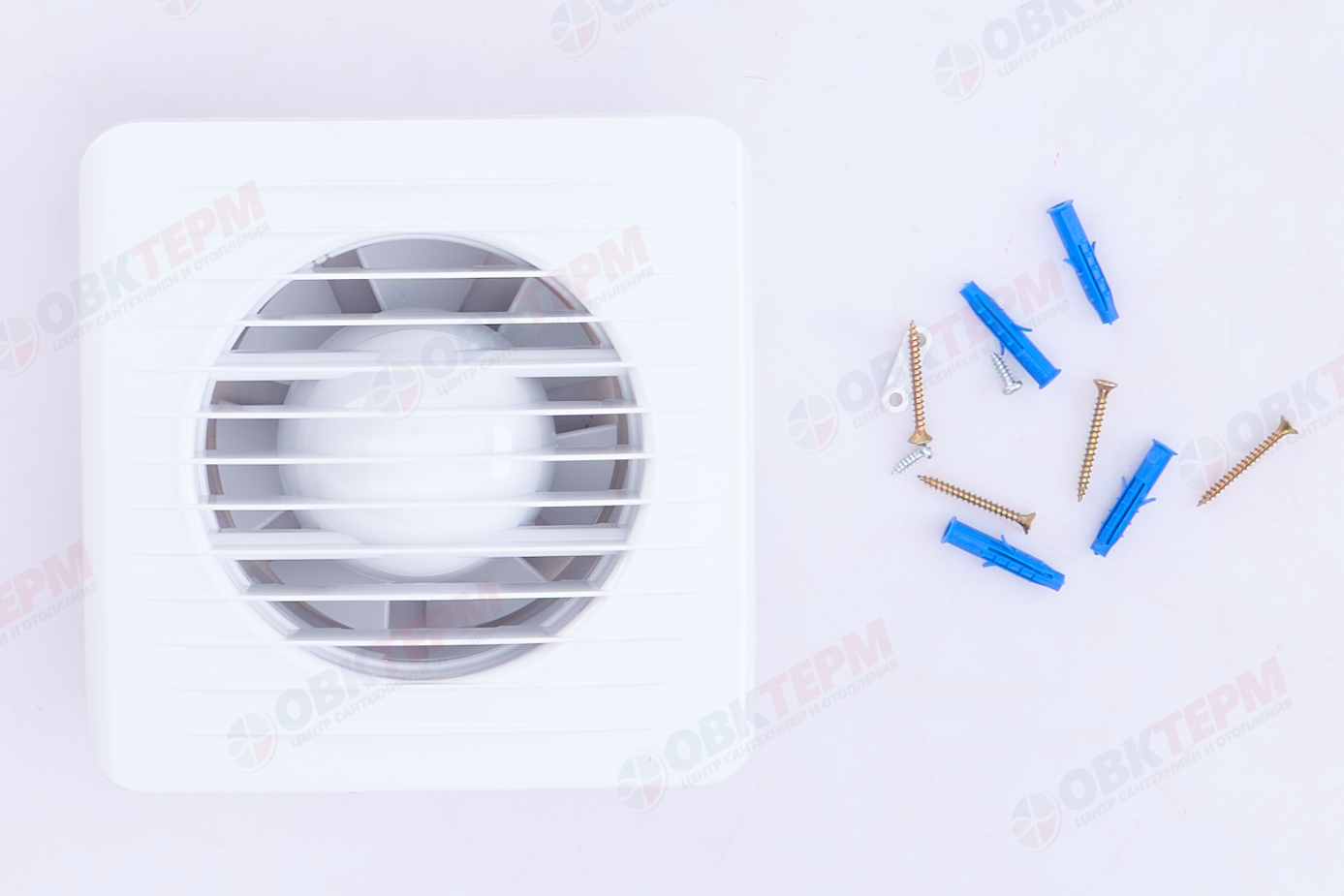 Вентилятор ERA 4 осевой вытяжной c антимоскитной сеткой d100 Ш150*В150 (20шт/уп) Эра - миниатюра №8