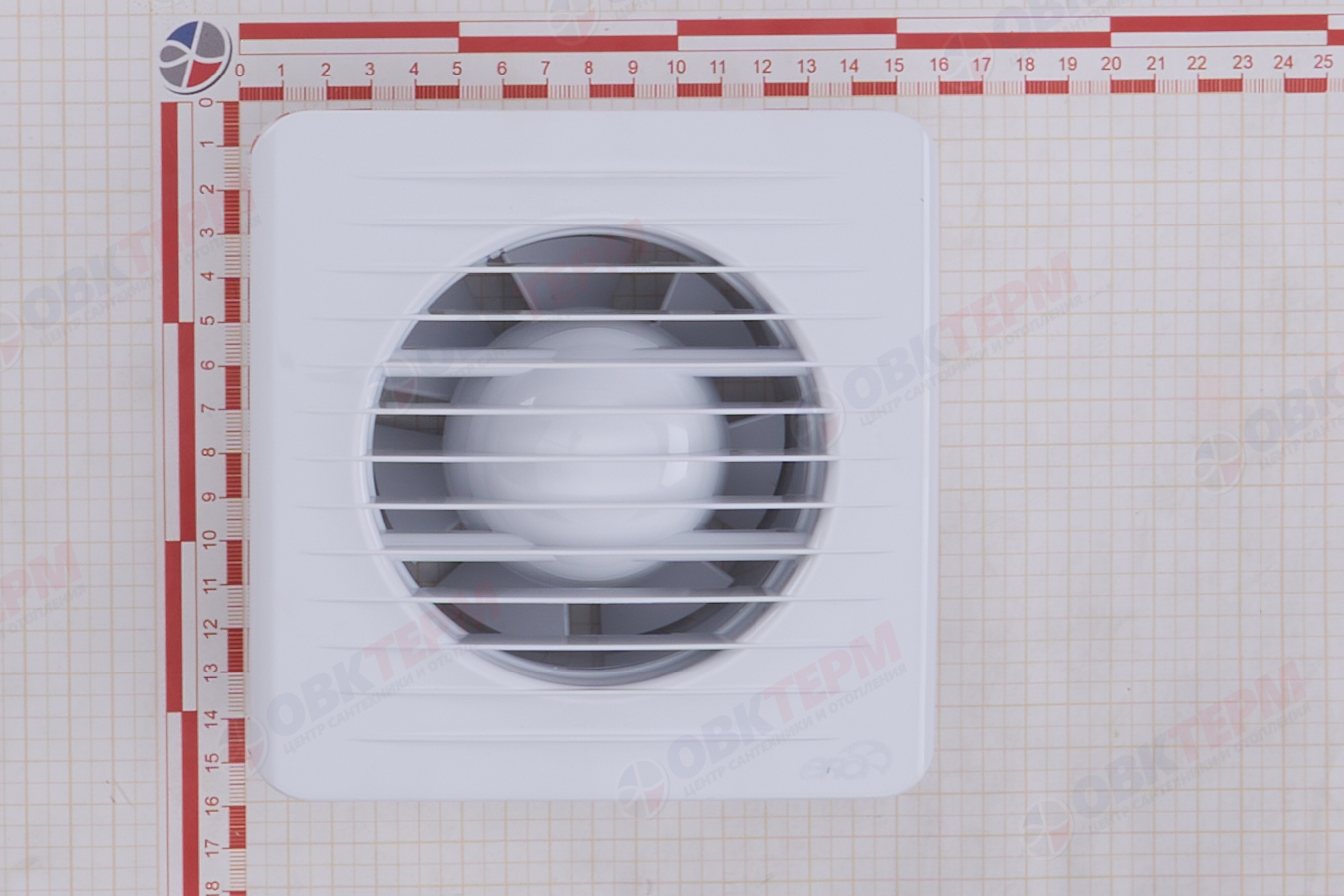 Вентилятор ERA 4 осевой вытяжной c антимоскитной сеткой d100 Ш150*В150 (20шт/уп) Эра - миниатюра №9