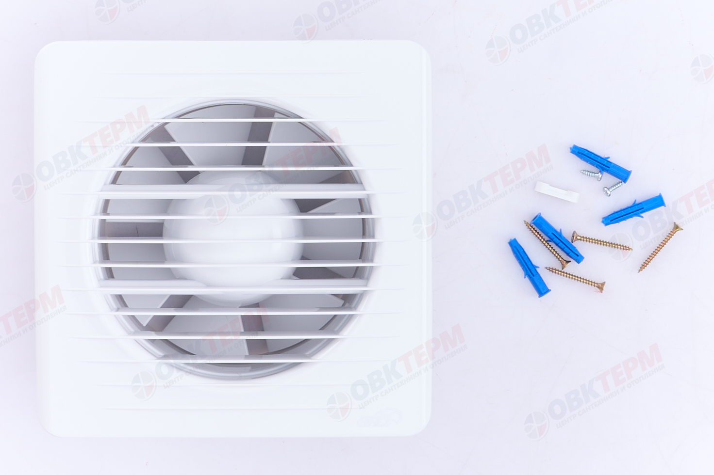 Вентилятор ERA 5 осевой вытяжной c антимоскитной сеткой d125 Ш175*В175 (18шт/уп) Эра - миниатюра №8