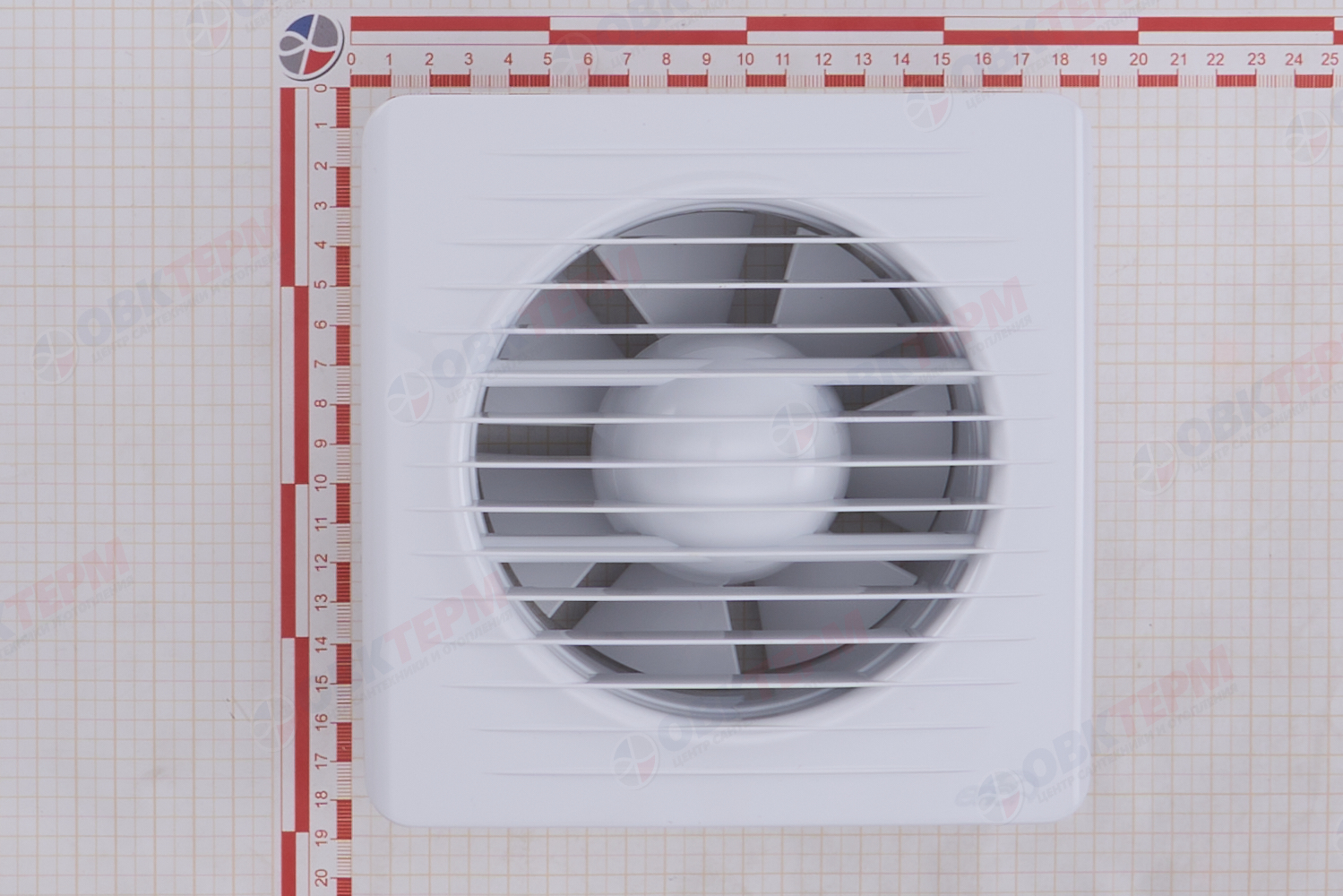 Вентилятор ERA 5 осевой вытяжной c антимоскитной сеткой d125 Ш175*В175 (18шт/уп) Эра - миниатюра №9