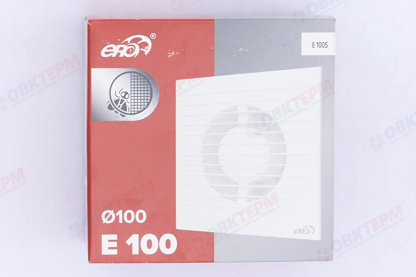 Вентилятор E100S осевой с антимоскитной сеткой d100 Ш160*В160 (24шт/уп) Эра - миниатюра №10