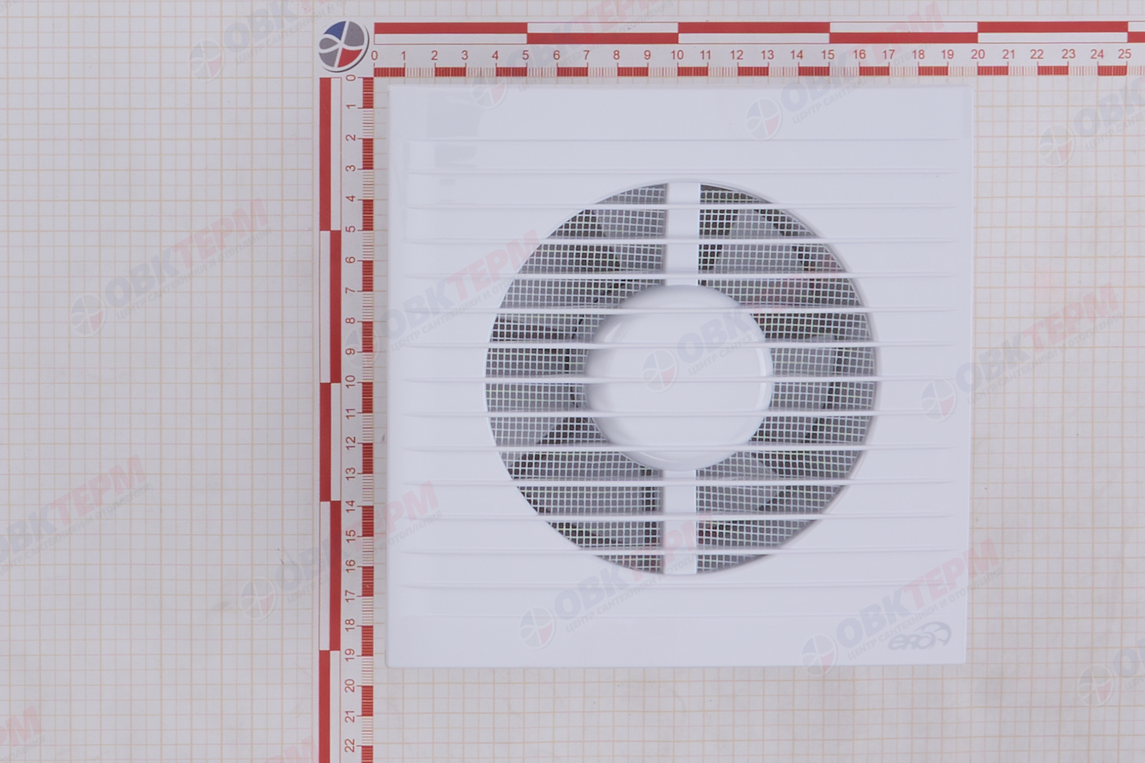 Вентилятор E125S осевой с антимоскитной сеткой d125 Ш180*В180 (16шт/уп) Эра - миниатюра №9