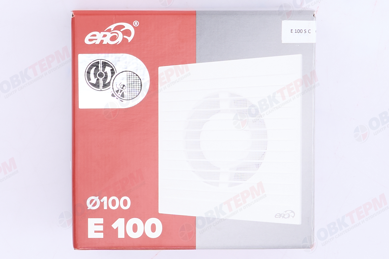 Вентилятор E100SC осевой с антимоскитной сеткой, обратным клапаном d100 Ш160*В160 (24шт/уп) Эра - миниатюра №9
