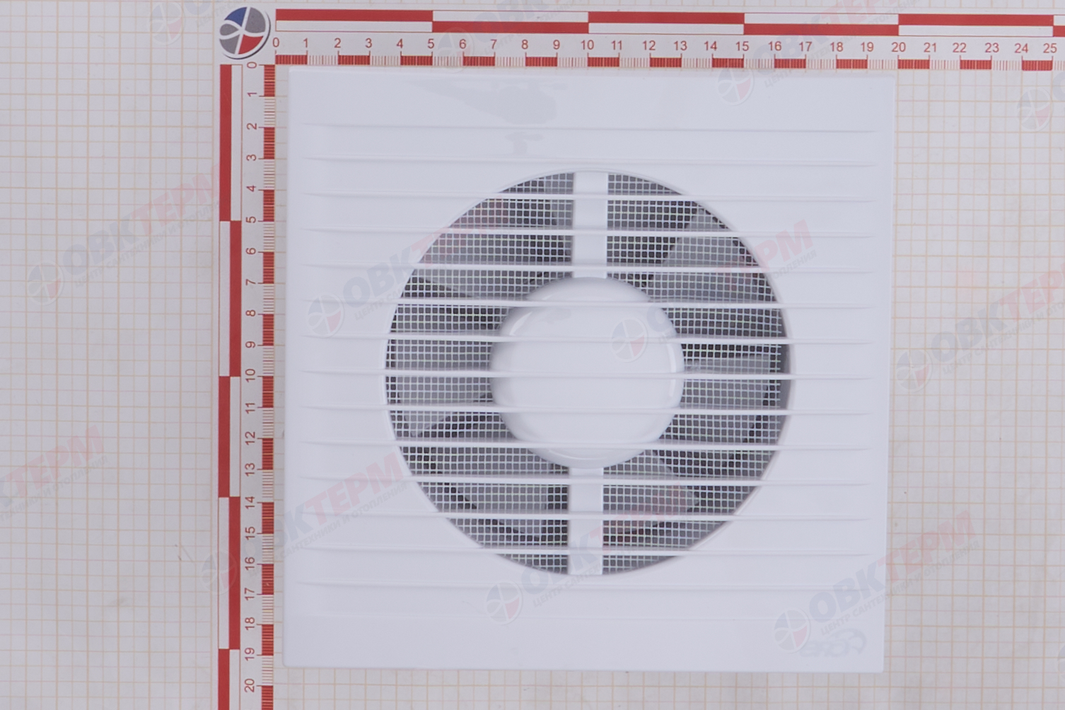 Вентилятор E125SC осевой с антимоскитной сеткой, обратным клапаном d125 Ш180*В180 (16шт/уп) Эра - миниатюра №8