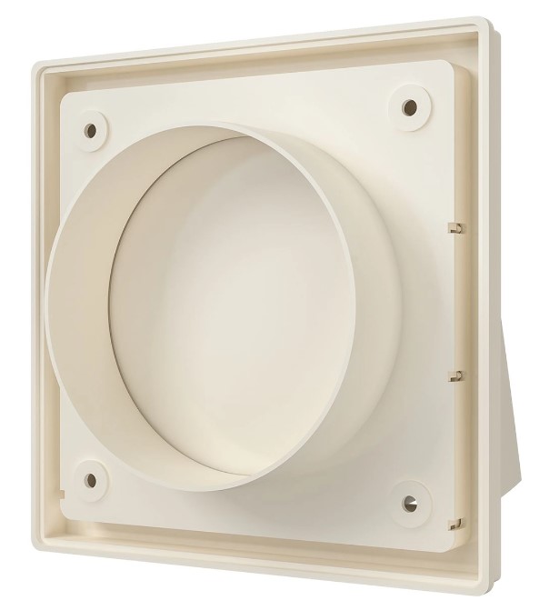Выход стенной КФВ Ivory с обратным клапаном d125 Ш150*В150 (20шт/уп) Эра - Изображение №4