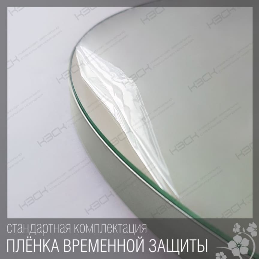 Зеркало  700  круглое в стальном алюминиевом профиле КЗСК - миниатюра №4