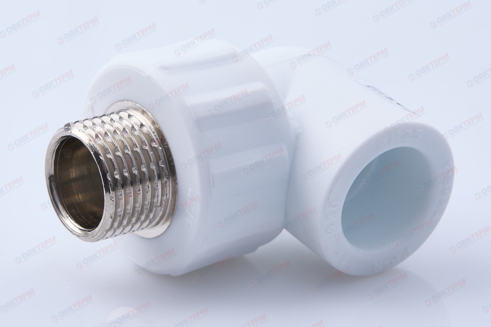 Угол с МРН  20 * 1/2"   БЕЛЫЙ PP-R   (RTP)    (120/20) - Изображение №1