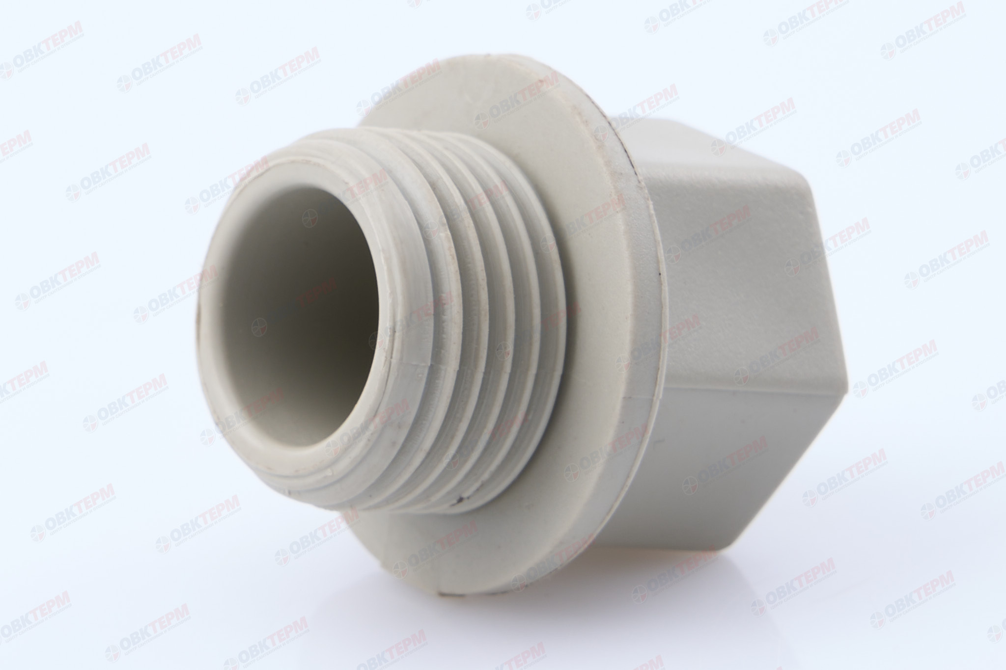 Заглушка резьбовая 20х1/2"   СЕРАЯ   (PRO AQUA)    (600/100) - Изображение №1