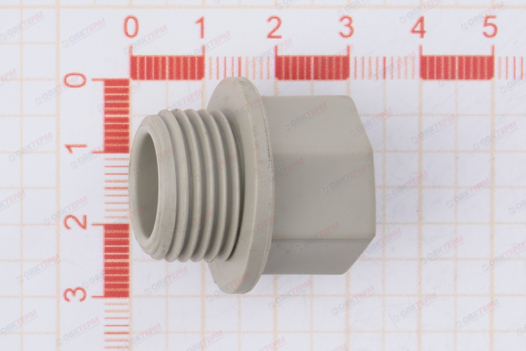 Заглушка резьбовая 20х1/2"   СЕРАЯ   (PRO AQUA)    (600/100) - миниатюра №6