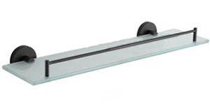 Полка стеклянная черная                F30207          FRAP - Изображение №1