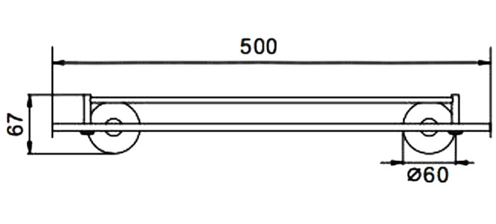Полка стеклянная черная                F30207          FRAP - Изображение №2