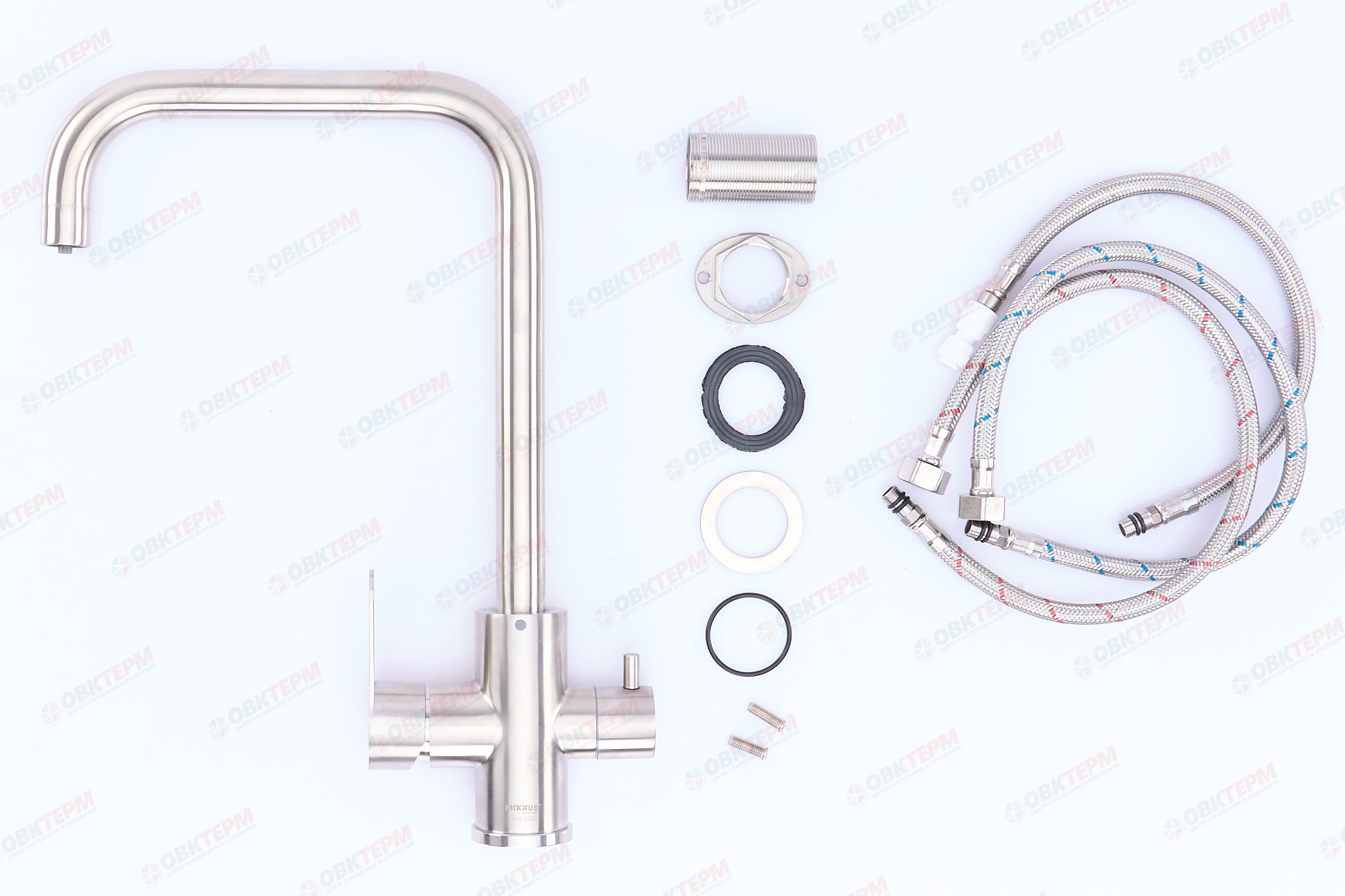 Смеситель д/кухни под ФИЛЬТР MIXXUS DAX-021-G нерж/сталь (10 шт/ящ) - Изображение №3