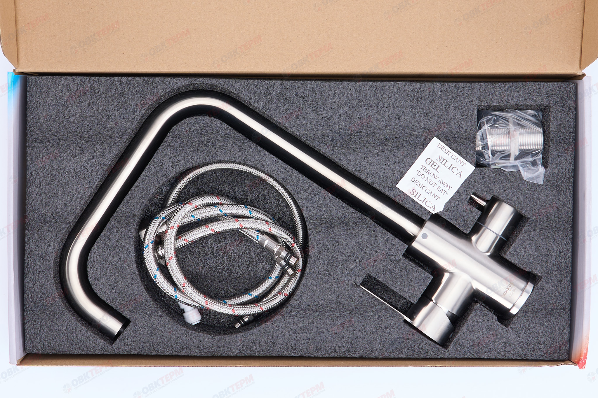 Смеситель д/кухни под ФИЛЬТР MIXXUS DAX-021-G нерж/сталь (10 шт/ящ) - Изображение №5